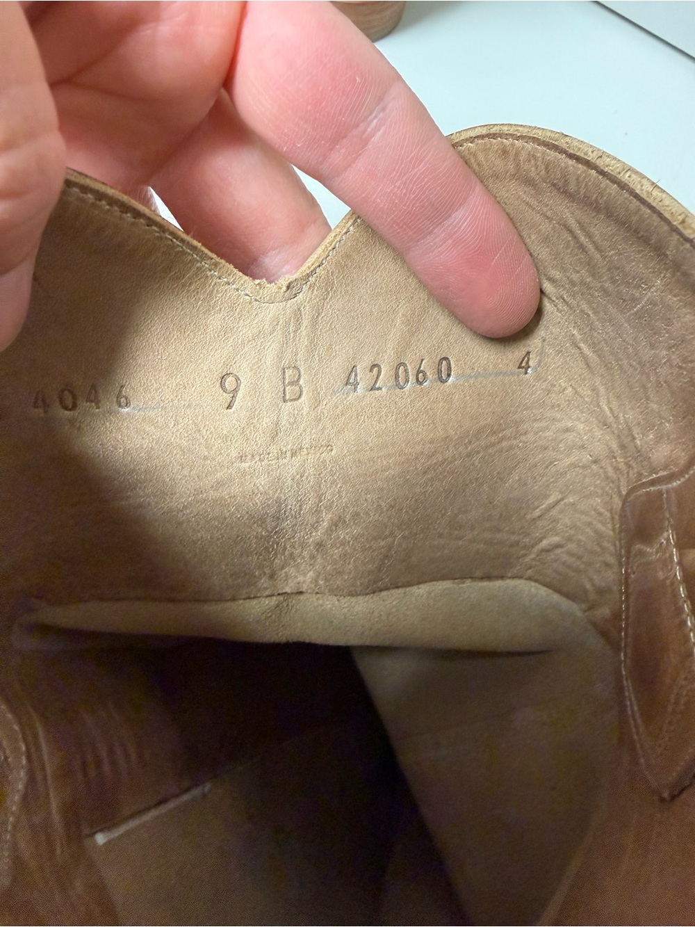 Lucchese Tall Shaft Cowboy Boots – Braided Detail – Tan/Camel Leather – Unworn - Picture 10 of 16